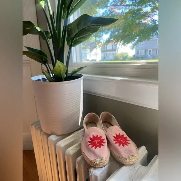 Pink/ Coral Sun Soludos Slides/ Espadrilles - Picture 4 of 7